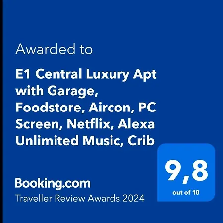 Appartamento E1 Luxury Oldtown - 2x Parking, Foodstore, Pcscreen, Netflix, Unlimited Music, Crib, Babychair, Fastwifi, Aircon *